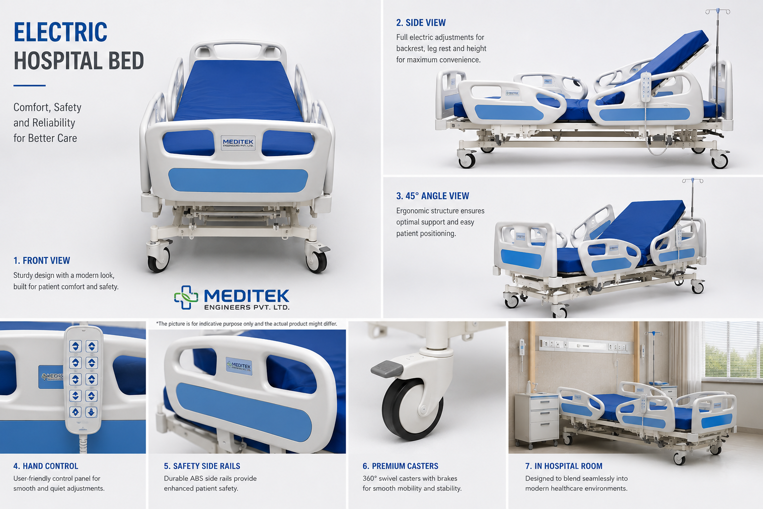 Electric Hospital Bed – Meditek